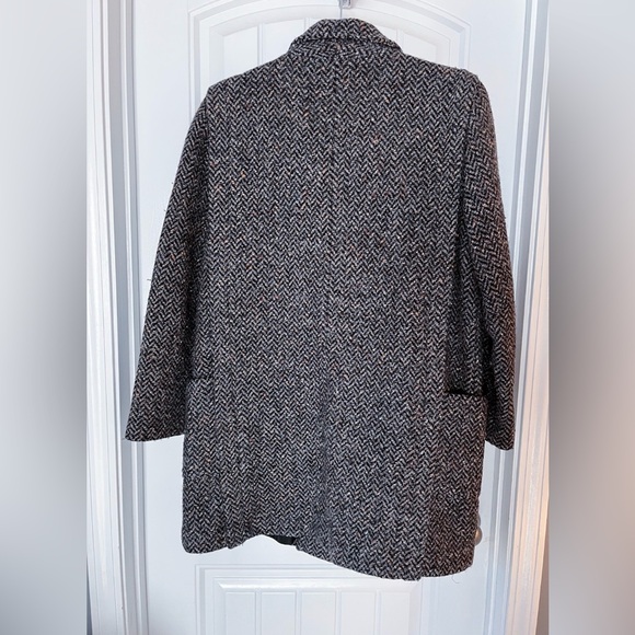 Vintage Arlette Coat Womens MED Wool USA Confetti Tweed Designer 80s 90s - Picture 2 of 6